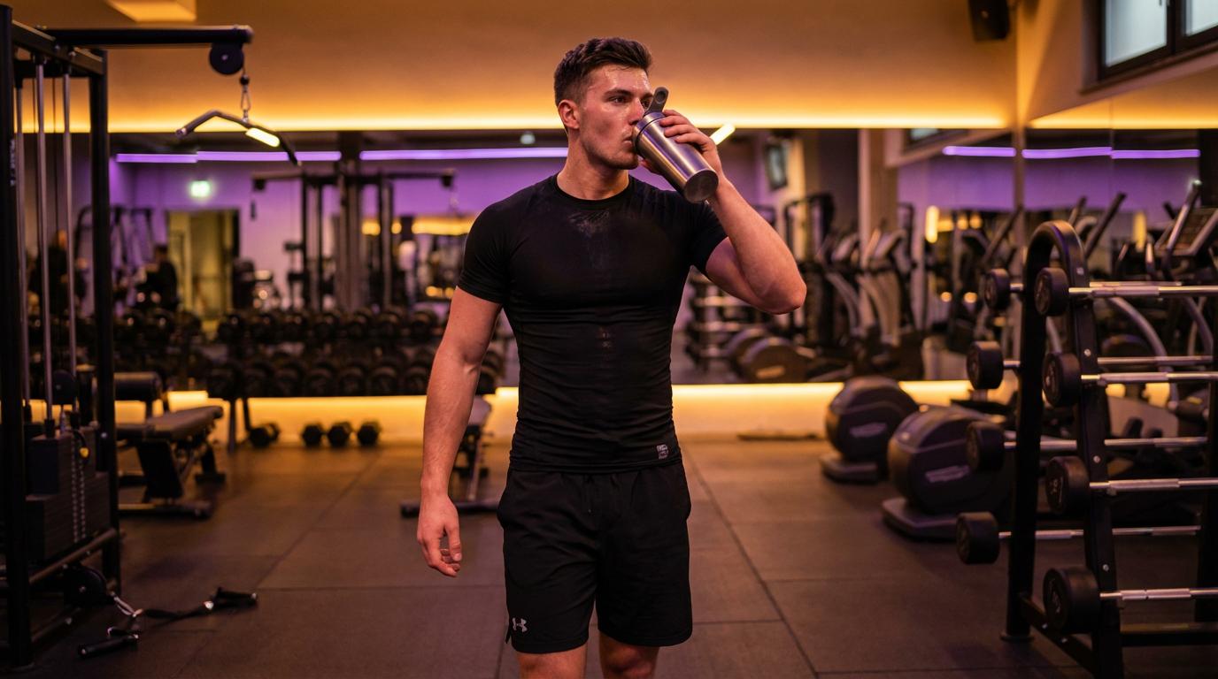 Sportowiec podczas treningu